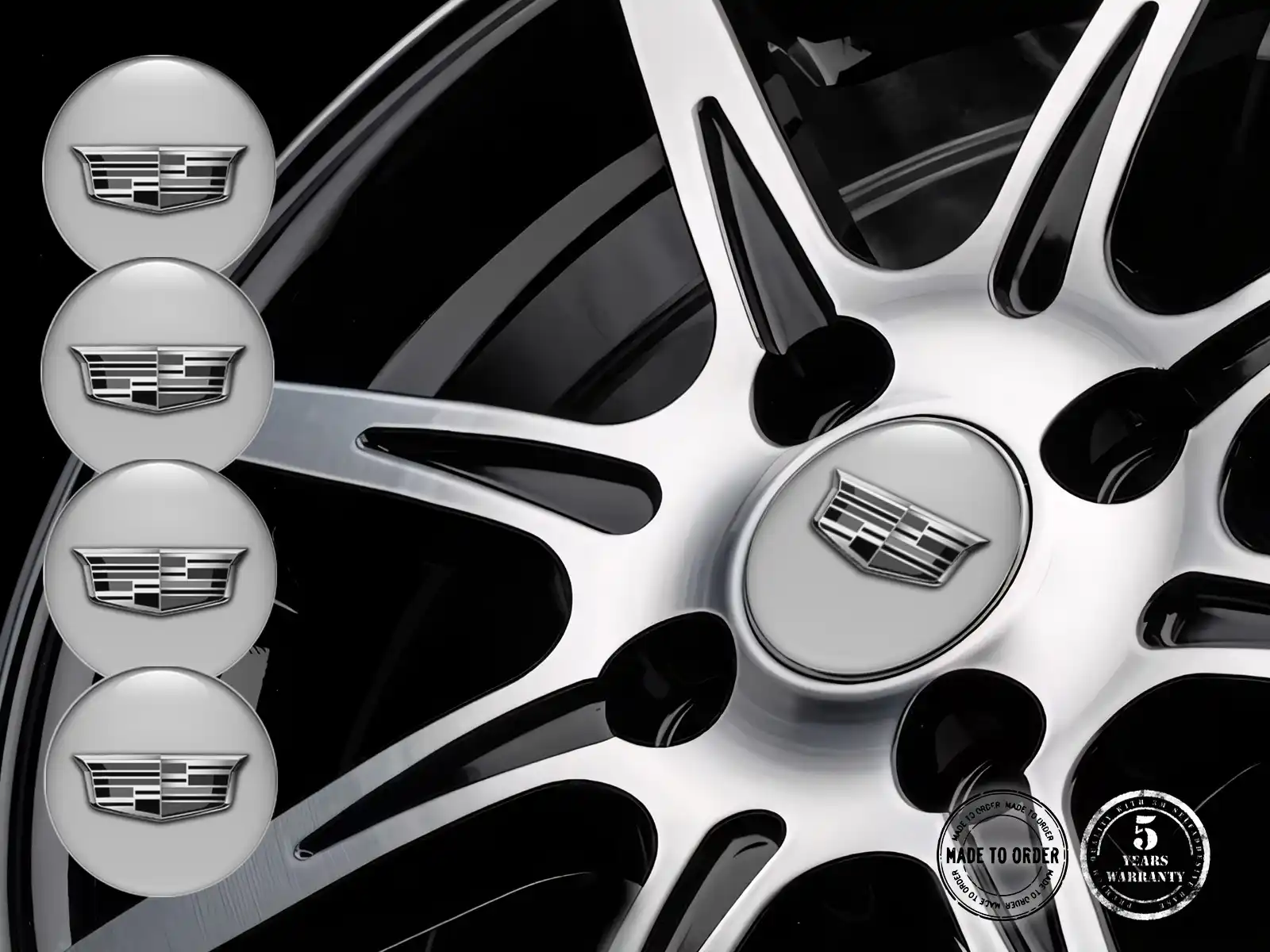 Cadillac Epoxy Dome Aufkleber Luxus Autoembleme